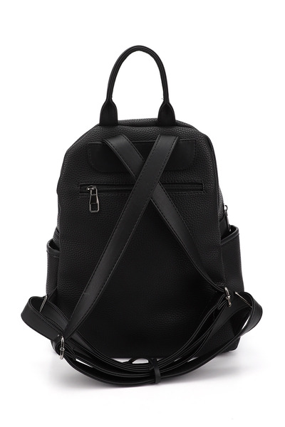 GÖNDERİ(R) Black Gön Large Size Women's Backpack B6810