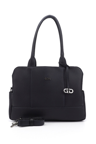 GÖNDERİ(R) DARK BLUE Large Size Women's Shoulder Bag B6859