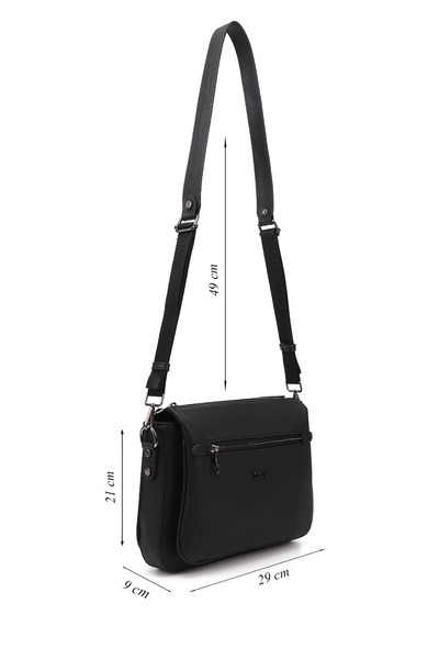 GÖNDERİ(R) Women/Girls Black Long Strap Shoulder Bag