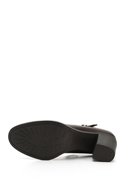 GÖNDERİ(R) Women / Girls Brown Antique Thick Heeled Mary Jane Genuine Leather Shoes