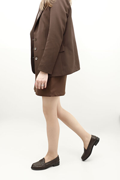 GÖNDERİ(R) Γυναικεία/Κορίτσια Καφέ Αντίκες Παπούτσια Loafer από γνήσιο δέρμα