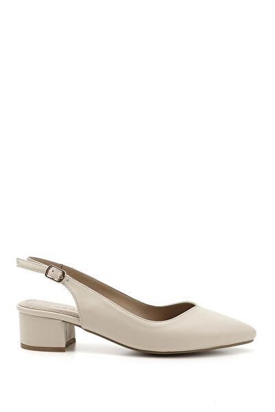GÖNDERİ(R) Women/Girls Cream Pointed Toe Slingback Shoes