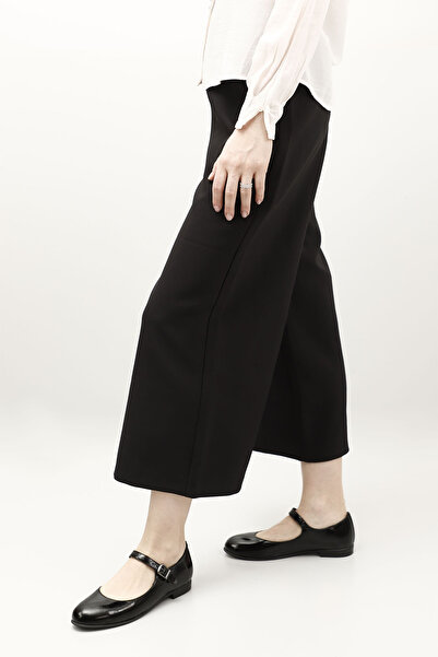 GÖNDERİ(R) Women's Black Patent Leather Ankle Strap Genuine Leather Ballerinas