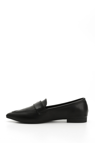 GÖNDERİ(R) Women's Black Pointed Toe Ballerinas