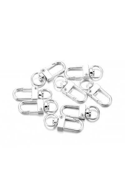 Choice Silver 10pcs 13x33mm Rotating Dog Buckle Snap Lobster Clasps Hooks for...