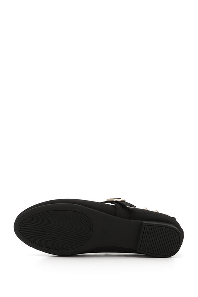 GÖNDERİ(R) Women's Black Fabric Trock Mary Jane Ballerinas