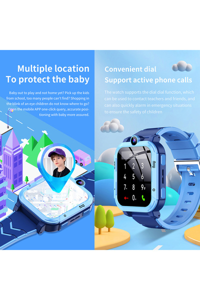 Nbmobile Ceas inteligent copii 4G Android cu GPS, SIM, apel video HD, WiFi, SOS, IP67 rezistent la apă