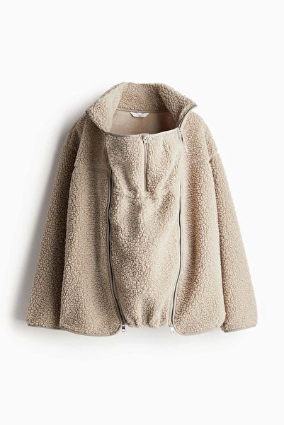 H&M MAMA Before & After Babywearing teddy jacket