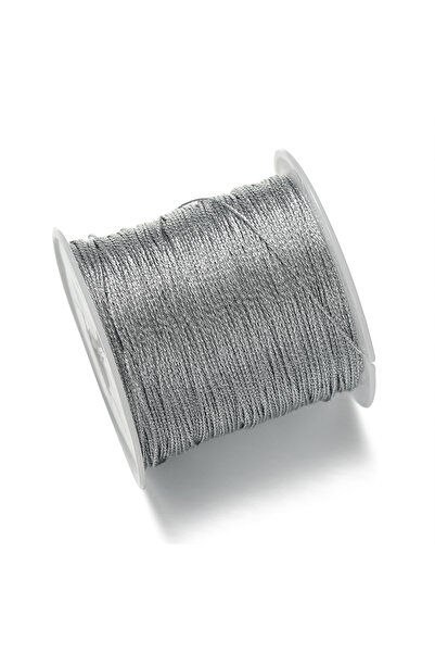 Choice6 خيط خياطة فضي اللون، 0.6 مم × 35 م، لفة واحدة بطول 25-100 م، بخيوط مل...