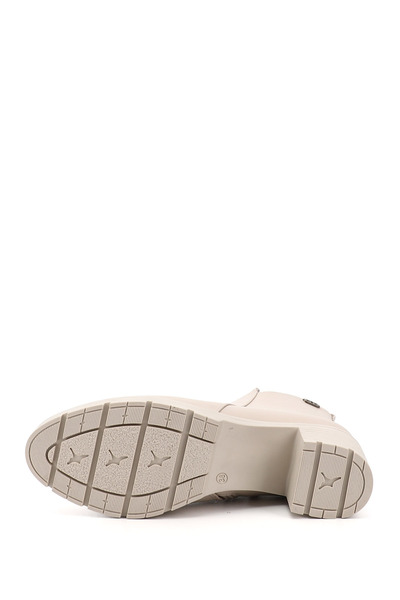 GÖNDERİ(R) Kadın / Kız Ten Fermuarlı Kalın Topuklu Bot