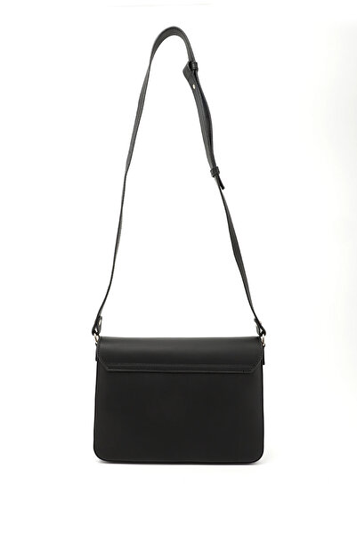 GÖNDERİ(R) Women / Girls Black Genuine Leather Shoulder Bag