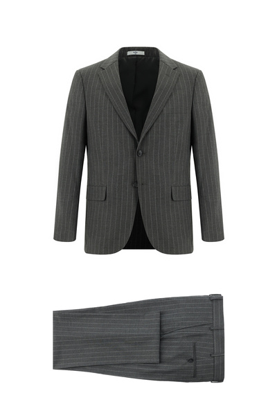 Kiğılı Relaxed Fit Comfortable Cut Classic Striped Suit