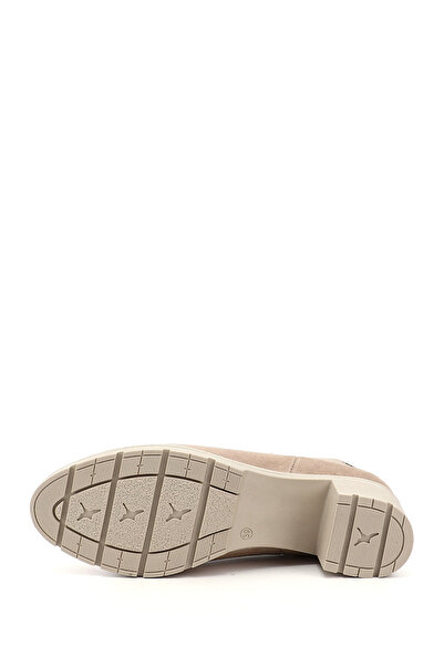 GÖNDERİ(R) Kadın Ten Süet Kalın Topuklu Chelsea Bot