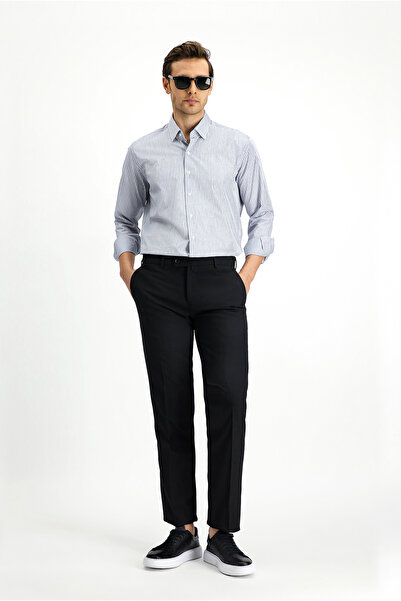 Kiğılı Slim Fit Slim Fit μάλλινο κλασικό υφασμάτινο παντελόνι