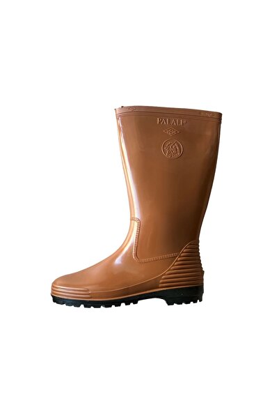VeliKundura Palalı Pvc Kahverengi Uzun Çizme (BAHÇE,İNŞAAT,TARIM VE SULAMA)