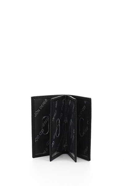 GÖNDERİ(R) BLACK Genuine Leather Unisex Card Holder 06205
