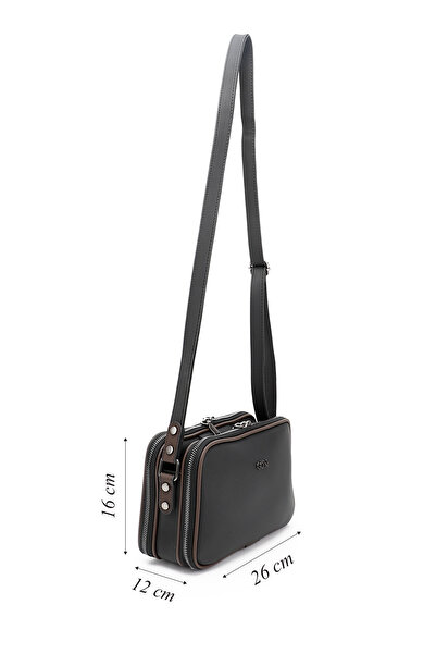 GÖNDERİ(R) Women/Girls Black Long Strap Shoulder Bag