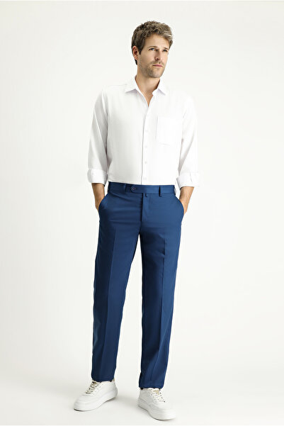 Kiğılı Slim Fit Dar Kesim Likralı Klasik Kumaş Pantolon