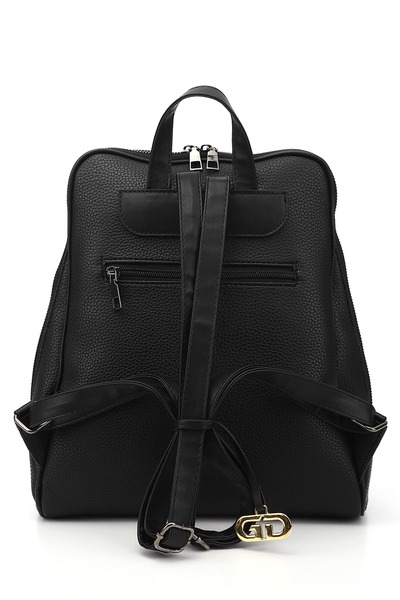 GÖNDERİ(R) Black Gön Large Size Women's Backpack B6820