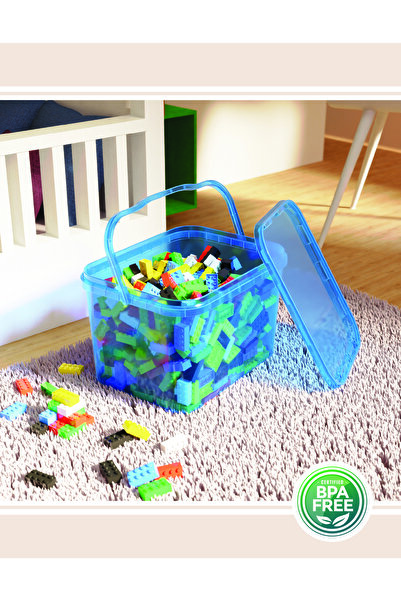 Packio 20 Liter 4-Piece Toy Organizing and Storage Box - Colorful Multi-Purpose Stackable Organizer