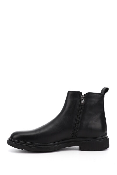 GÖNDERİ(R) Ανδρικές μαύρες μπότες Chelsea από γνήσιο δέρμα με φερμουάρ