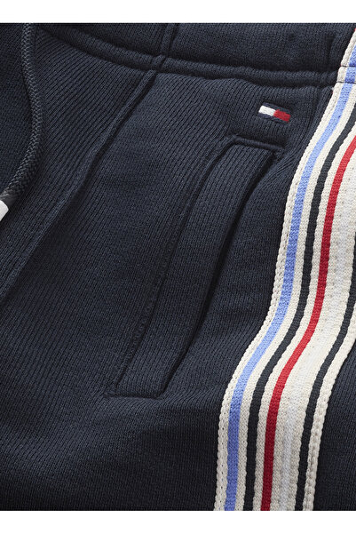 Tommy Hilfiger Lastikli Bel Normal Lacivert Erkek Şort HILFGER TRACK SWEATSHORTS