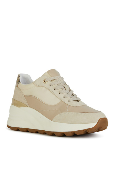 Geox Açık Bej Kadın deri Sneaker D SPHERICA EC13 A