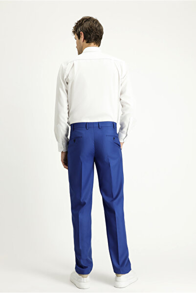 Kiğılı Pantaloni clasici din lycra cu croiala normala