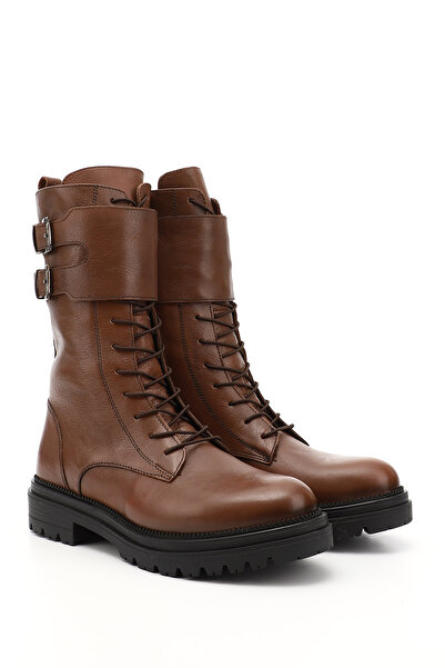 GÖNDERİ(R) Γυναικείες/Κορίτσια Tan Αντίκες Γνήσιες Δερμάτινες Μπότες με φερμουάρ