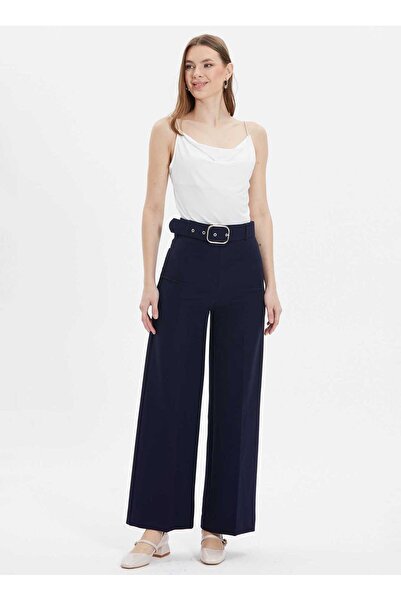 Selen Normal Bel Standart Siyah Kadın Pantolon 24YSL5192