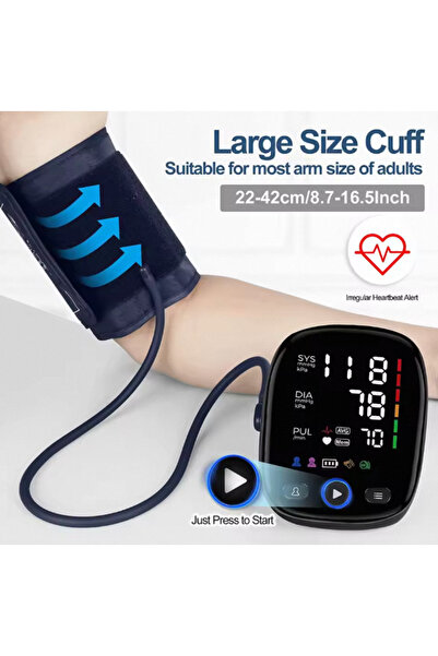 Choice جهاز قياس ضغط الدم الأوتوماتيكي من Kingclinic - شاشة LED للاستخدام المنزلي