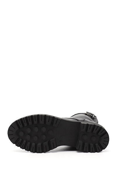 GÖNDERİ(R) Γυναικείες/Κορίτσια Μαύρες Γνήσιες Δερμάτινες Μπότες με φερμουάρ