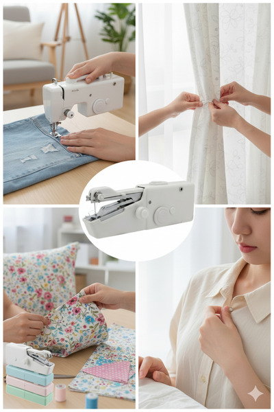 T10 Sepet Ev Tipi Taşınabilir El Dikiş Dikme Aleti – Mini Portatif Pratik Dikiş Makinesi