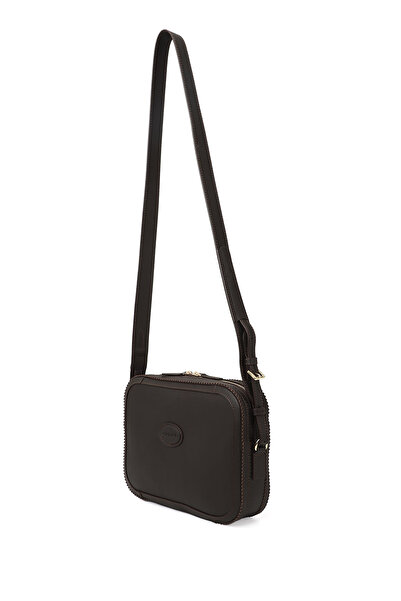 GÖNDERİ(R) Women's Brown Genuine Leather Long Strap Shoulder Bag