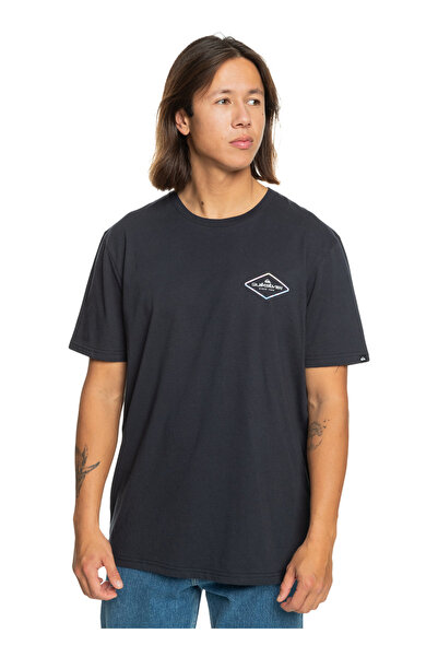 Quiksilver Siyah Erkek O Yaka Standart Fit Baskılı T-Shirt EQYZT07667_OMNI LOCK