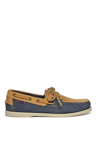 Sebago Lacivert-Sarı Erkek Deri Günlük Ayakkabı ROSSISLAND