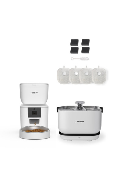 Xenon Smart Akıllı Mama Kabı Akıllı Kablosuz Su Çeşmesi 4 Adet Filtre Seti 3'...