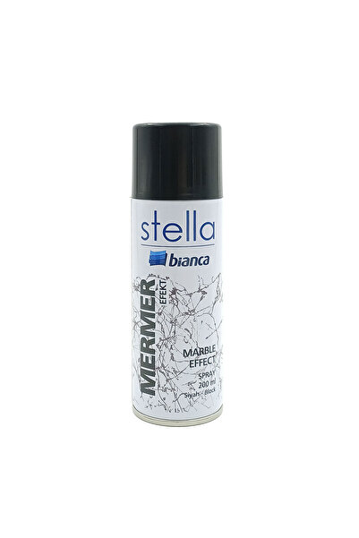 Bianca Stella İnce Mermer Efekt Sprey Boya Siyah 200 ml