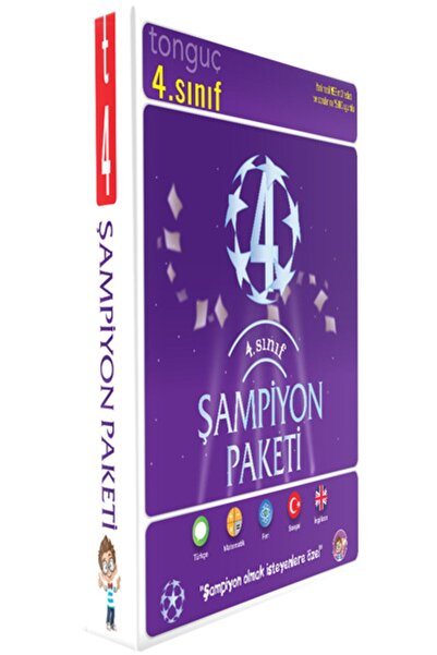 Tonguç Yayınları Tonguç 4. Sınıf Şampiyon Paketi / 4 Kitap