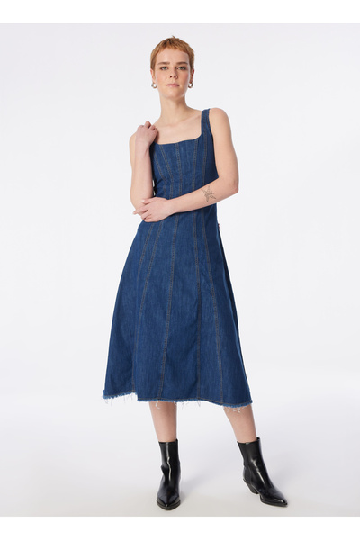 Lee Cooper Briyan Women's Jean Dress Cordelia Mid
