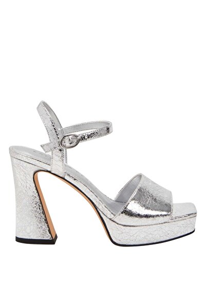 Katy Perry Gümüş Kadın Topuklu Sandalet KP2966