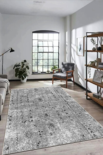 MUA HOME DECOR Geomerik Dijital Baskı Yıkanabilir Kaymaz Taban Salon Mutfak K...