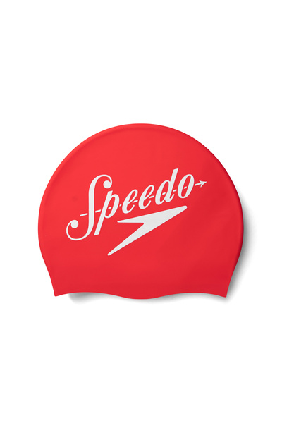 SPEEDO Унісекс силіконовий слоган Prt Cap Au Red/whıte 8-0838514614