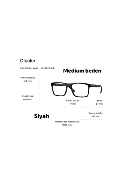 Vogue Vo5645-I W44 54Ekt Men's Blue Light Protection Screen Glasses