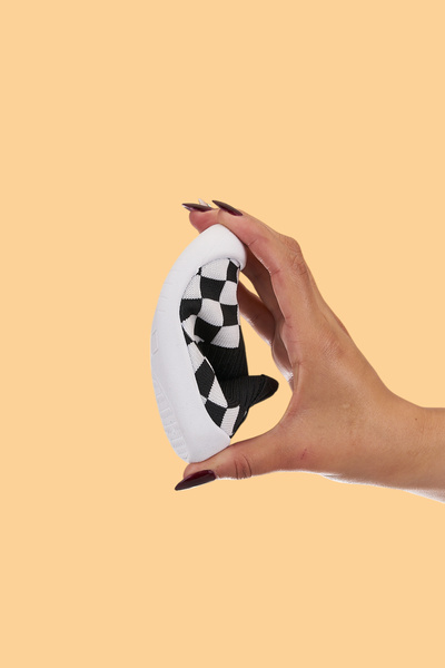 Mumenim Guula Fan Baby Kids Black White Flexible, Non-Slip Orthopedic Sole First Step Sports Shoes Sneaker