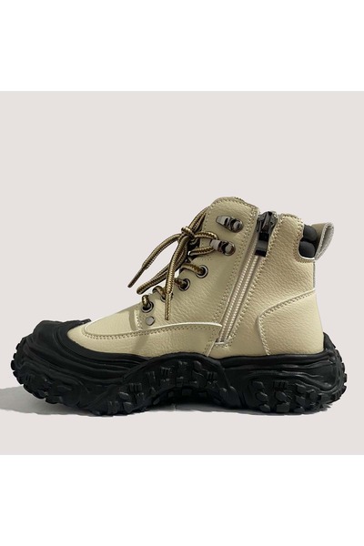Guja Child casual zippered boot 24k662 - beige - 36