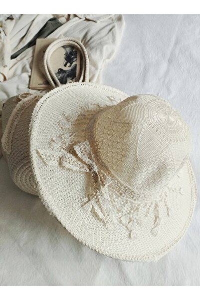 bayram taşcıoğlu home desing Bohemian Bag & Hat Daily Vacation Beach Bag Hat Set