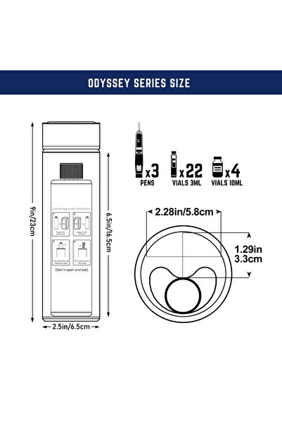 DISONCARE Termos portabil pentru insulină, capacitate 2-3 stilouri, KEKHEALTH ODYSSEY COMPACT, verde junglă