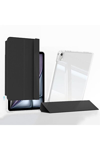 AktarMobile iPad Air 13 M2 2024 uyumlu Sürgülü Kapaklı Kılıf Kalem Bölmeli St...