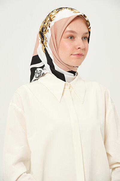 Madame Polo Eșarfă Twil imprimată Multicoloră Țesătură anti-alunecare fără ri...